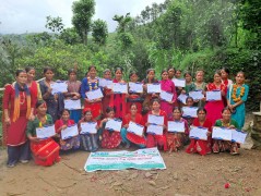 जलवायु मैत्री कृषक पाठशालाको एक कार्यक्रमका बिच विदाई